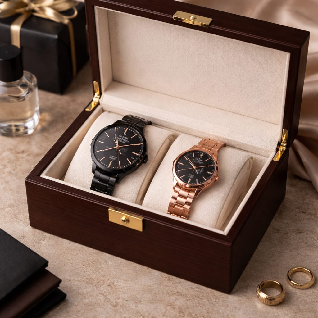 Elegant Couple Watch Set