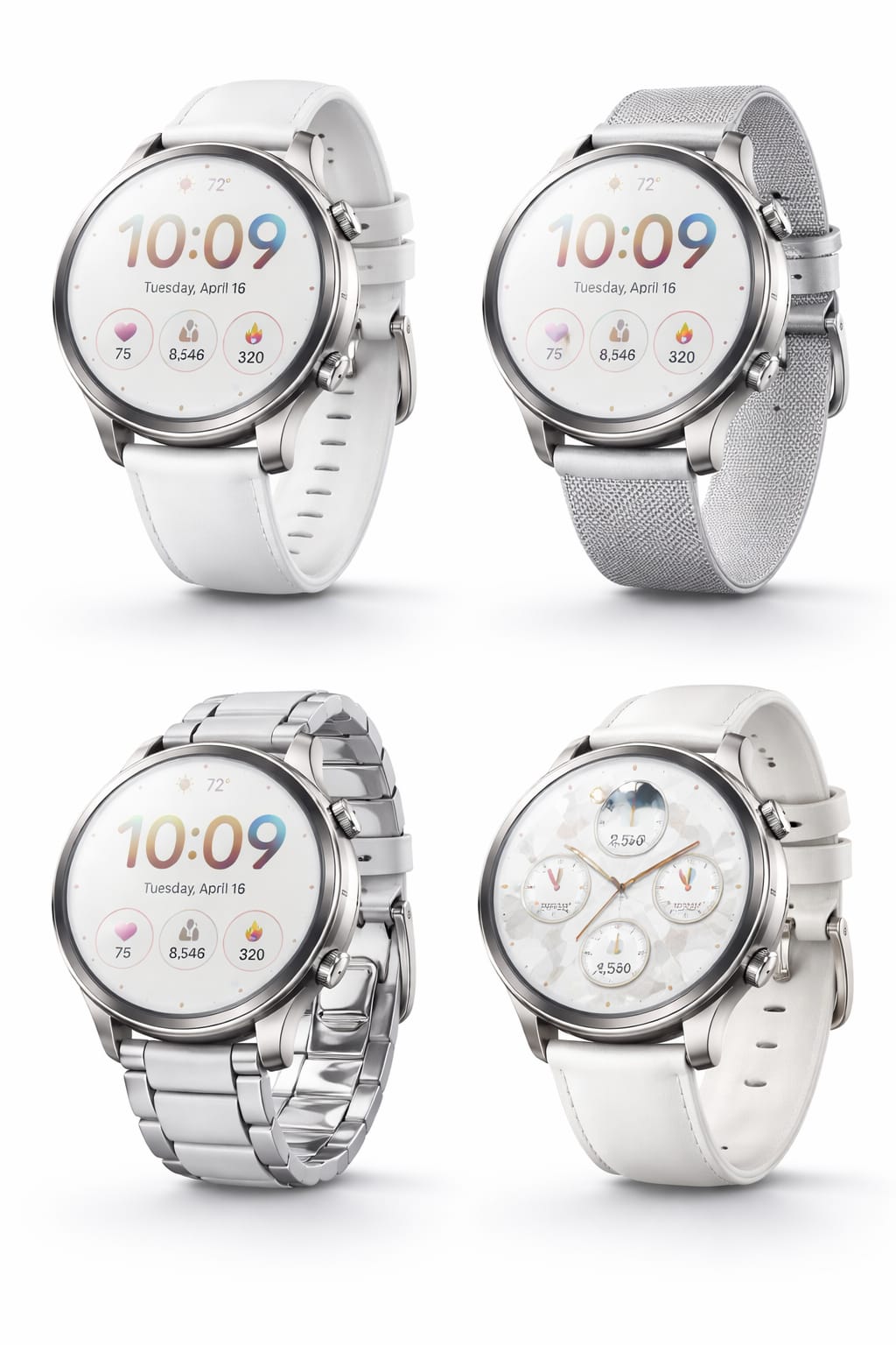 White Luxury Smartwatch Collection